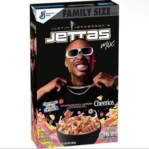 Limited Edition! Justin Jefferson Jettas Mix Cereal 2025 Collectible Box